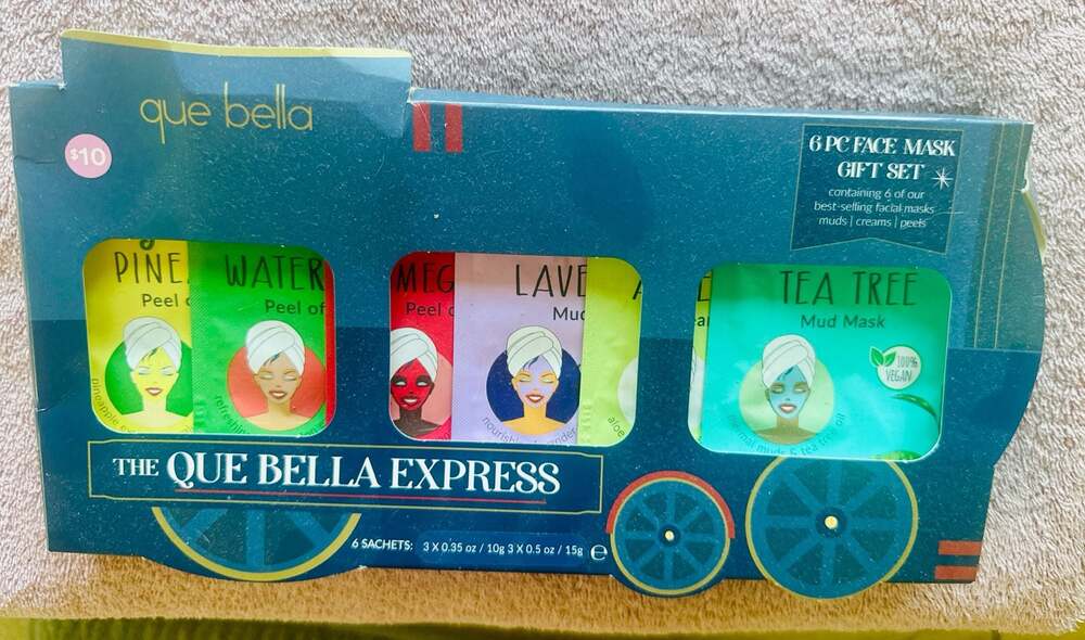 Que Bella Express 6 Piece Face Mask Collection Gift Set